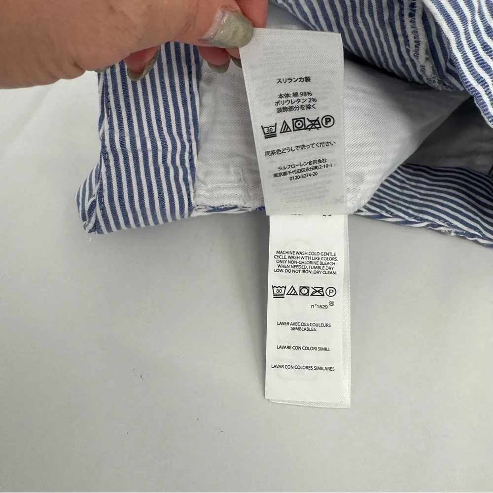 NWT New Ralph Lauren POLO Boys Shorts Size 10 Seersucker Stretch
